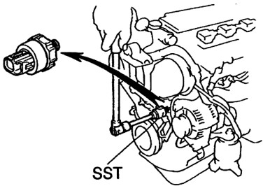 Oil pressure sensor location