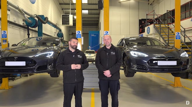 How to replace the front lower arms on a Tesla Model S