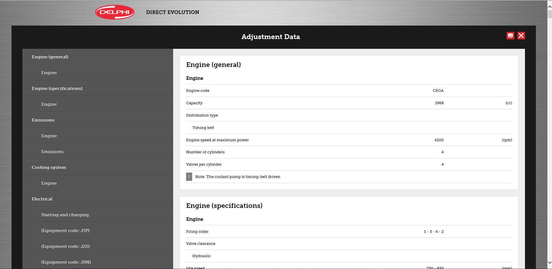 vehicle tech information screen shot of adjustment data (1)