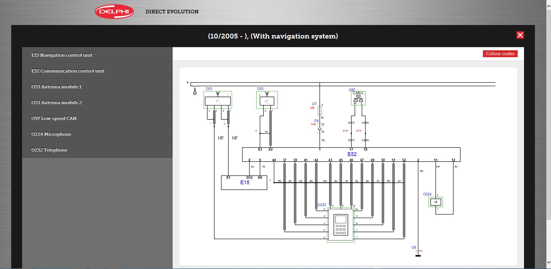 vehicle tech information screen shot of comfort wiring diagrams