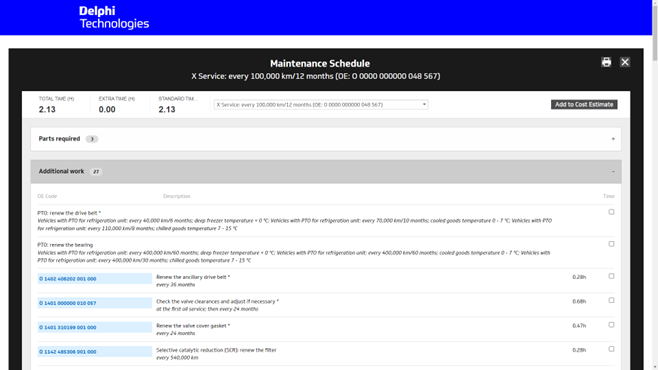 VTI HD_OE service and maintenance schedules