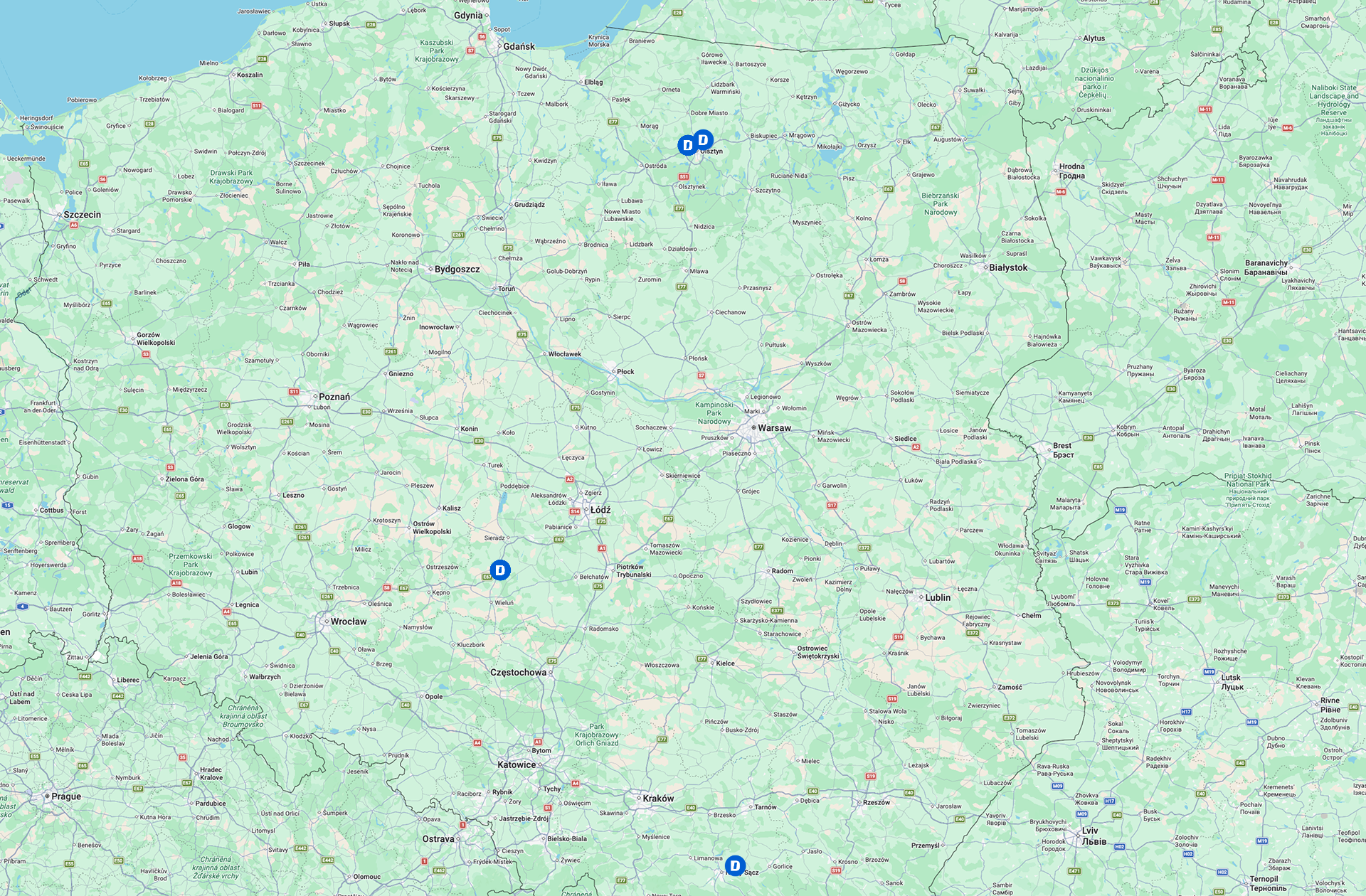 The Big Build Map of Poland