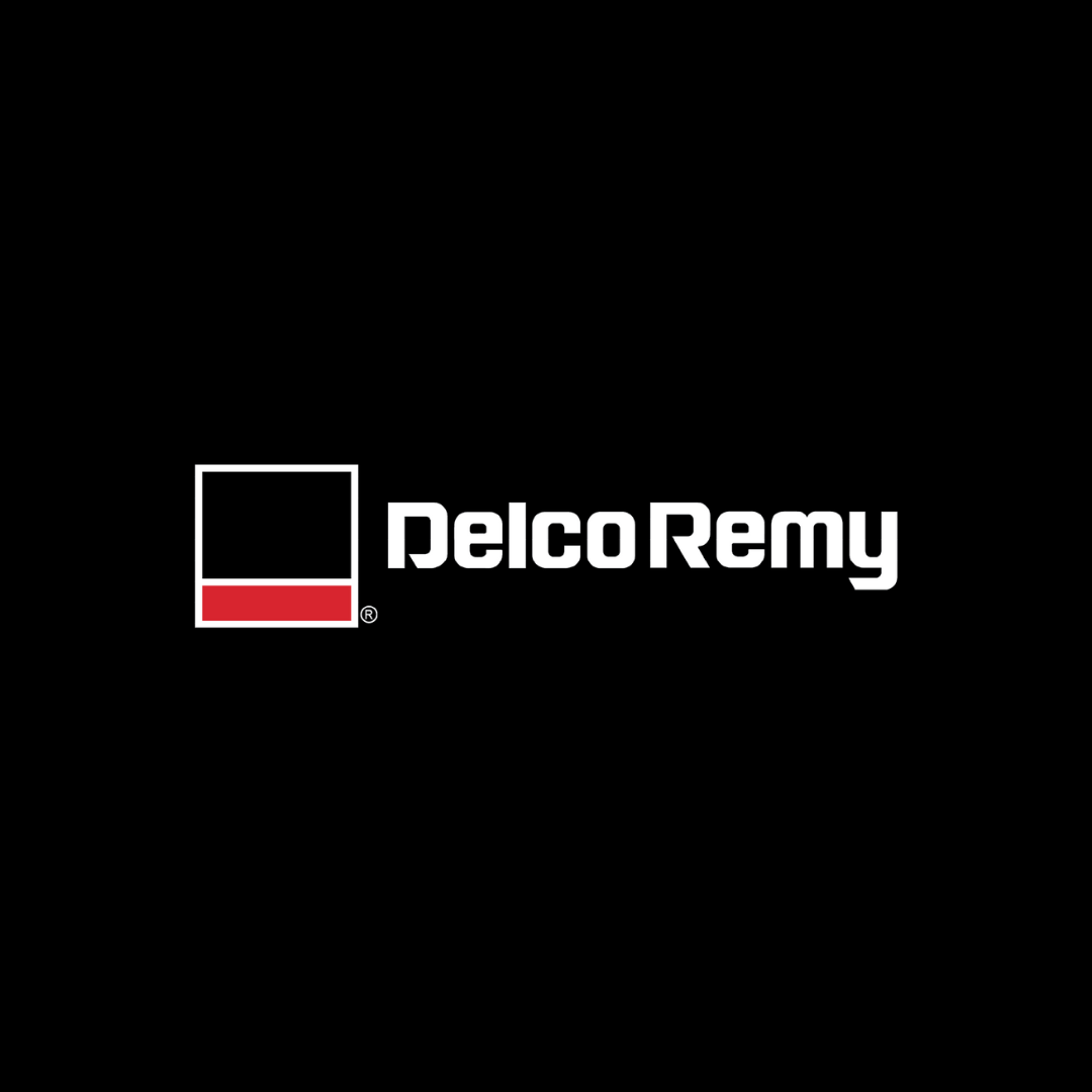Delco Remy white on black