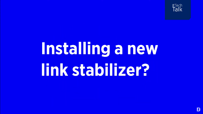 Link stabilizer installation  |  #DTmasterclass