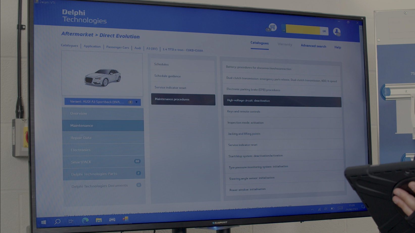 Mise hors tension d'un système haute tension