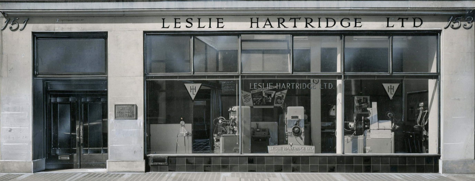 Hartridge shopfront in the 50s